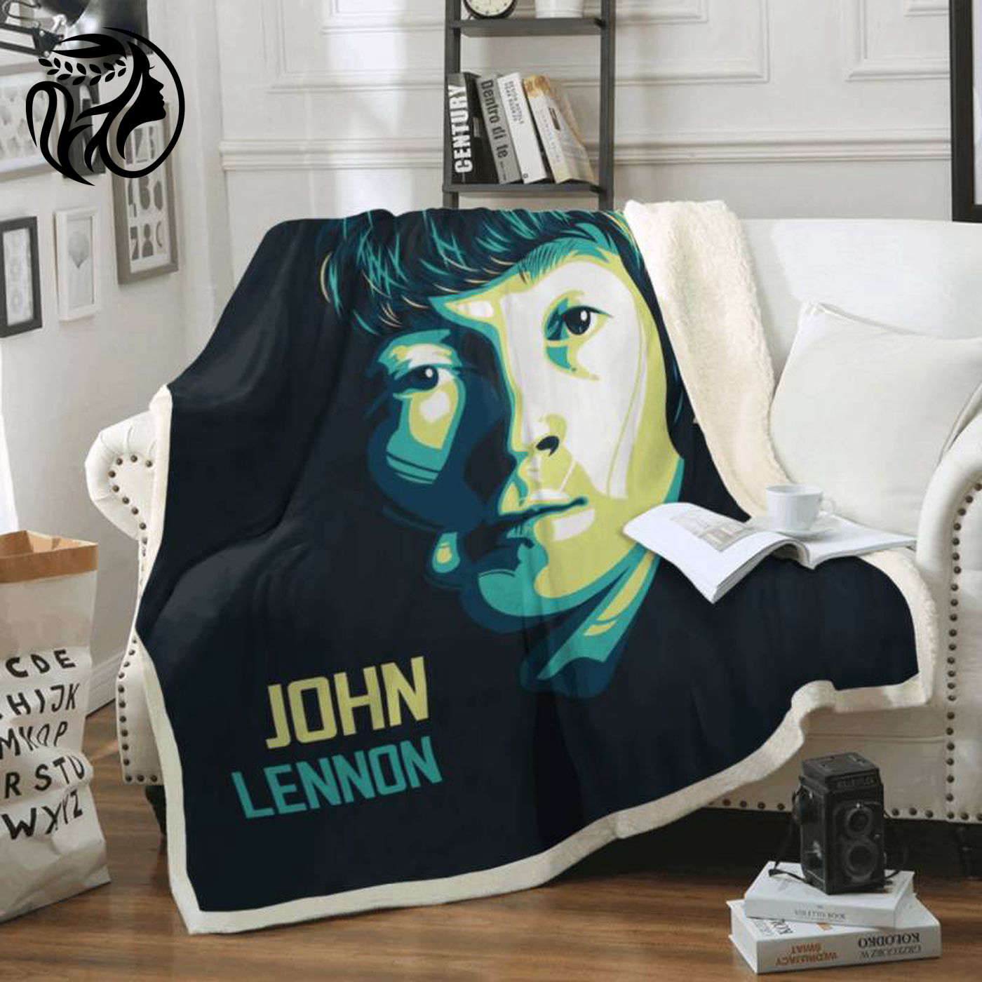 Beatles Legend: John Lennon Art Fleece Blanket – English Band Memorabilia