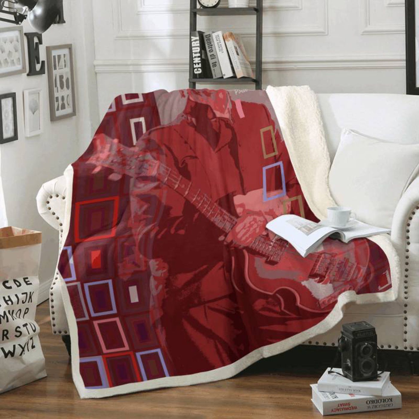 John Lennon Beatles Legend Fleece Blanket – Perfect for English Fans