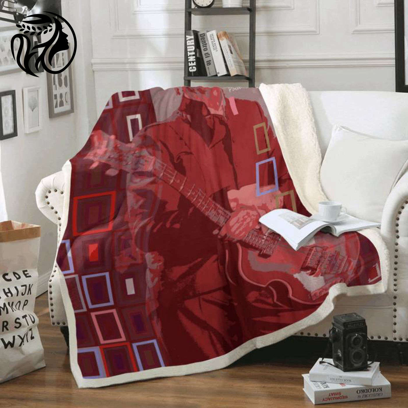 John Lennon Beatles Legend Fleece Blanket – Perfect for English Fans