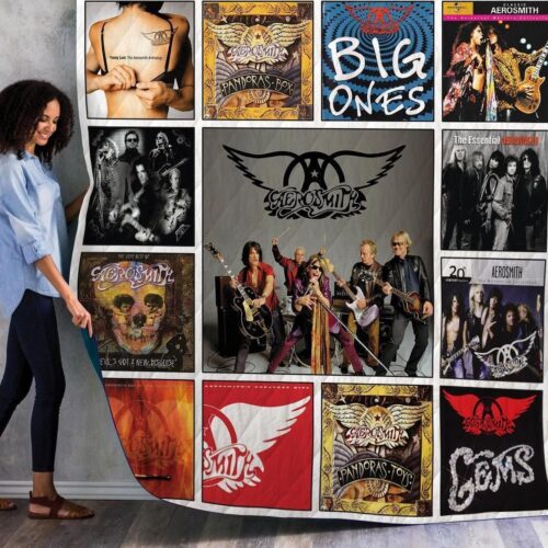Lalasea Aerosmith 04 3D Customized Quilt Blanket – Unique & Cozy Décor for Music Lovers!