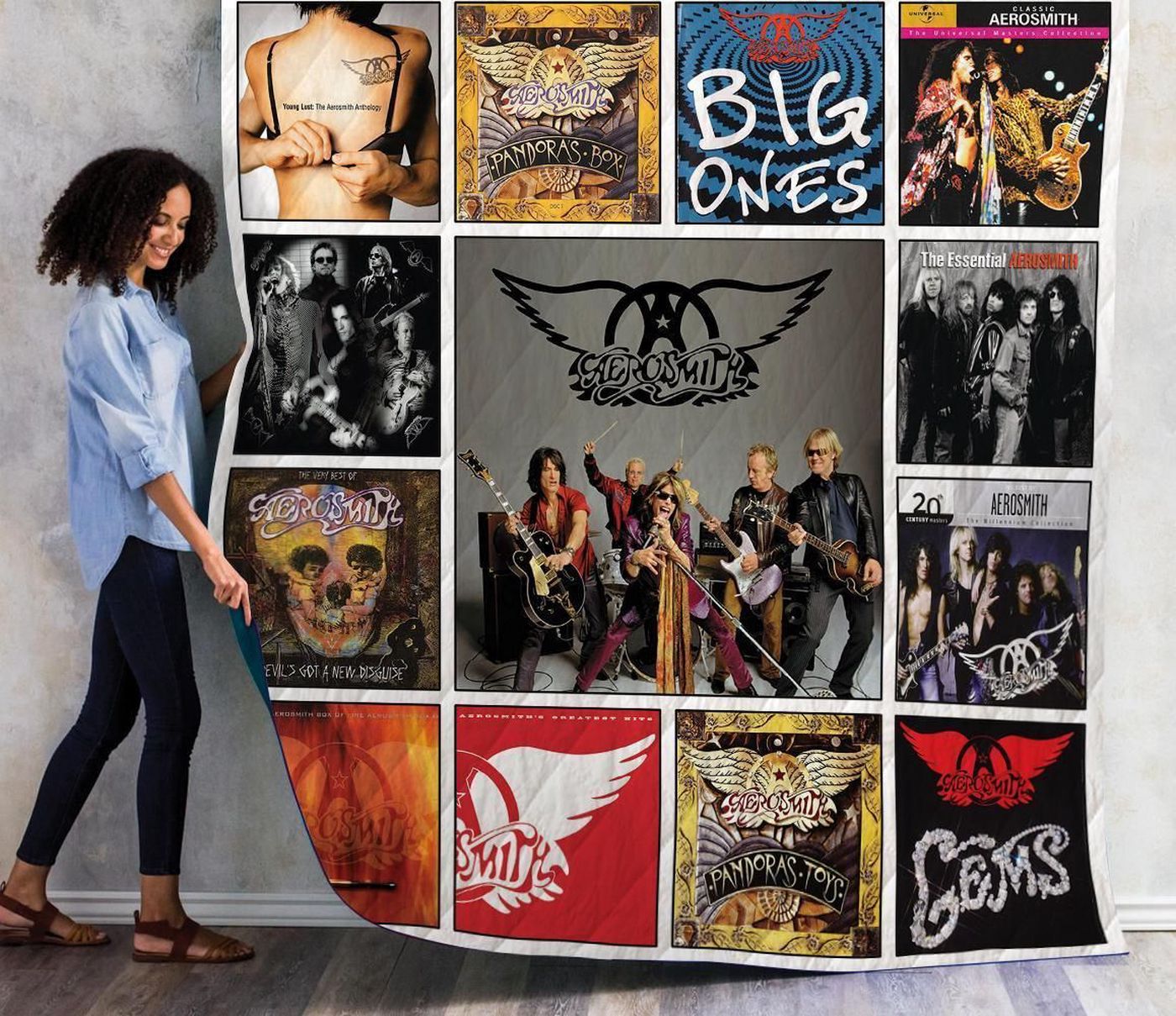 Lalasea Aerosmith 04 3D Customized Quilt Blanket – Unique & Cozy Décor for Music Lovers! Lalasea Aerosmith 04 3D Customized Quilt Blanket – Unique & Cozy Décor for Music Lovers!