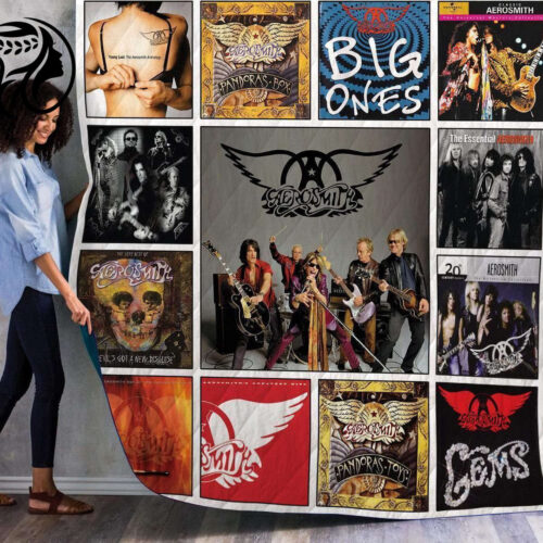 Lalasea Aerosmith 04 3D Customized Quilt Blanket – Unique & Cozy Décor for Music Lovers!