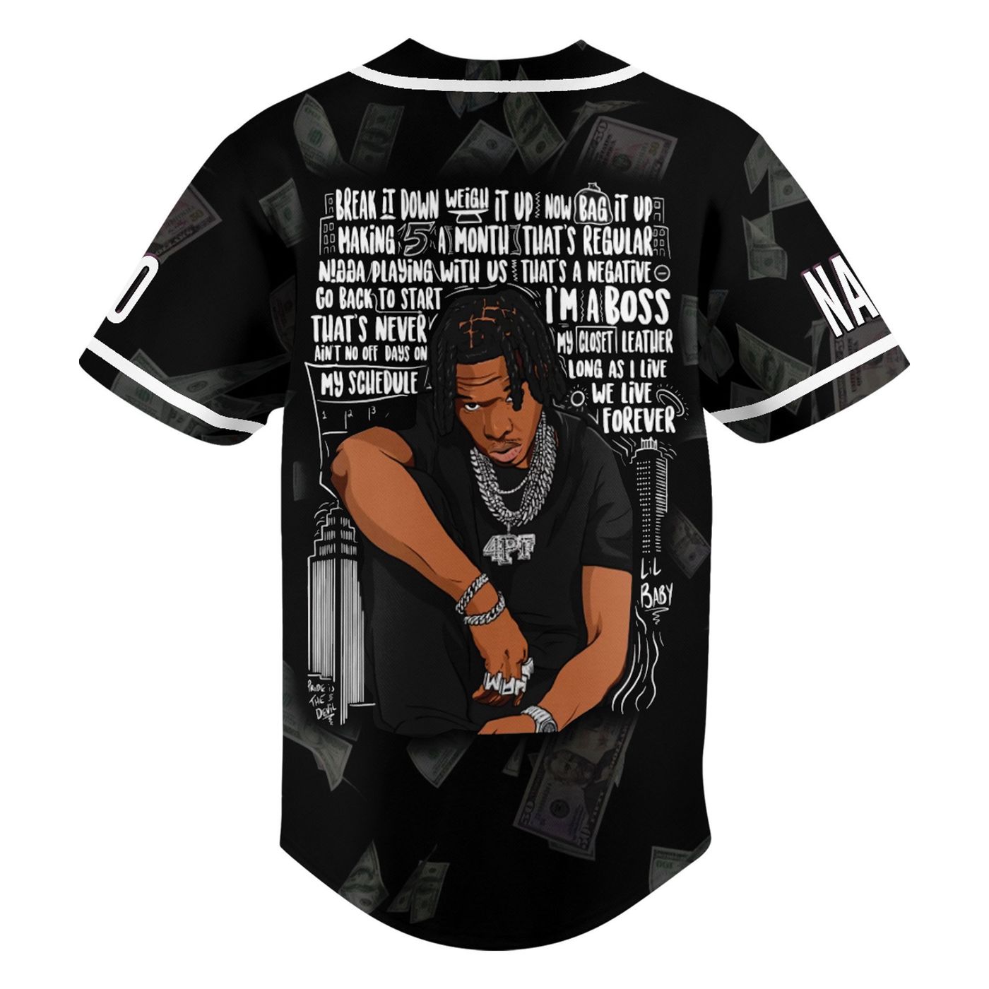 Lil Baby Baseball Jersey For Men Women And Kids Gift Lil Baby Baseball Jersey For Men Women And Kids Gift