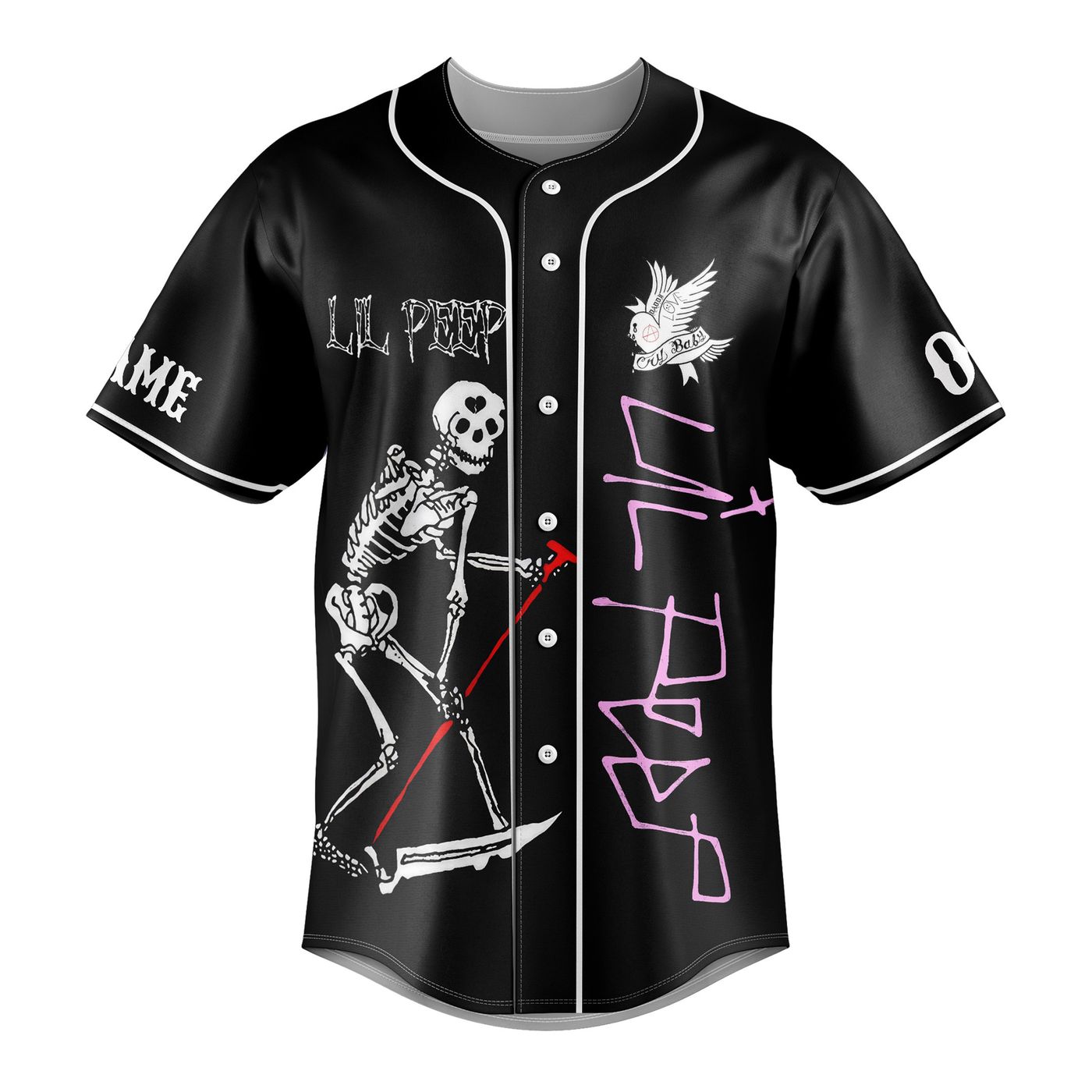Lil Peep Baseball Jersey For Men Women And Kids Gift Lil Peep Baseball Jersey For Men Women And Kids Gift