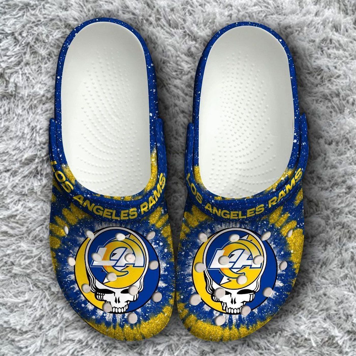 Los Angeles Rams Grateful Dead Classic Unisex Classic Clogs For Fans Unisex Gifts 2024