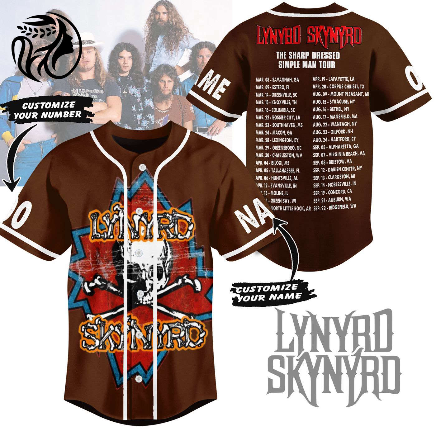 Lynyrd Skynyrd Baseball Jersey For Men Women And Kids Gift