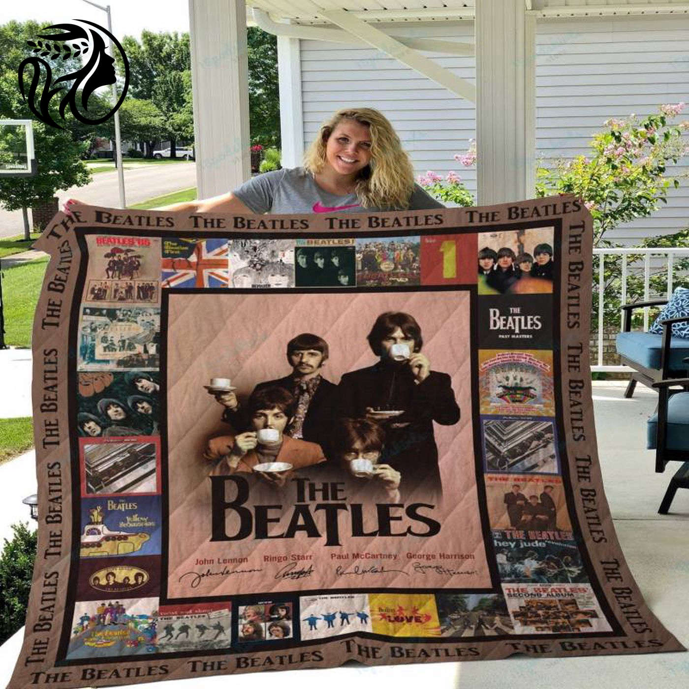 Beatles Album Quilts Blanket Ver 1 – Cozy Tribute to M The Beatles Perfect for Fans!