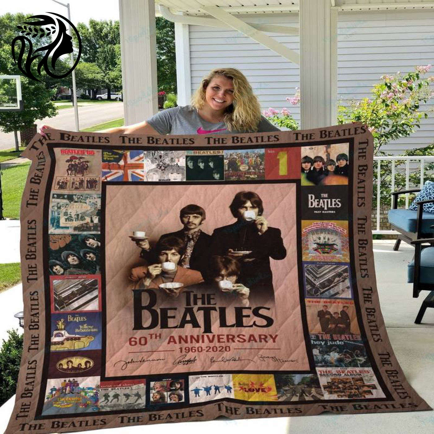 Get Cozy with M The Beatles Album Quilts Blanket Ver 2 – a Must-Have for Beatles Fans!