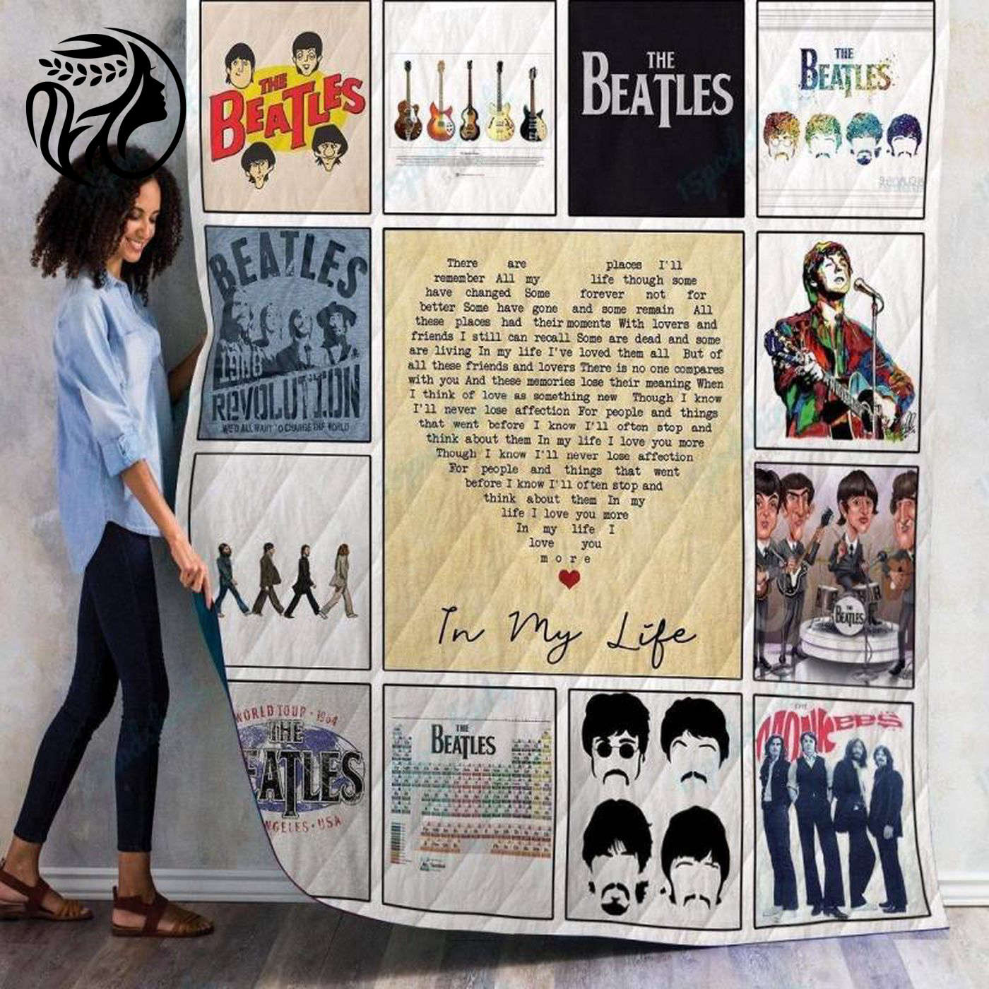 M The Beatles Album Quilt Blanket 01: Embrace Iconic Music with a Cozy and Stylish Tribute!