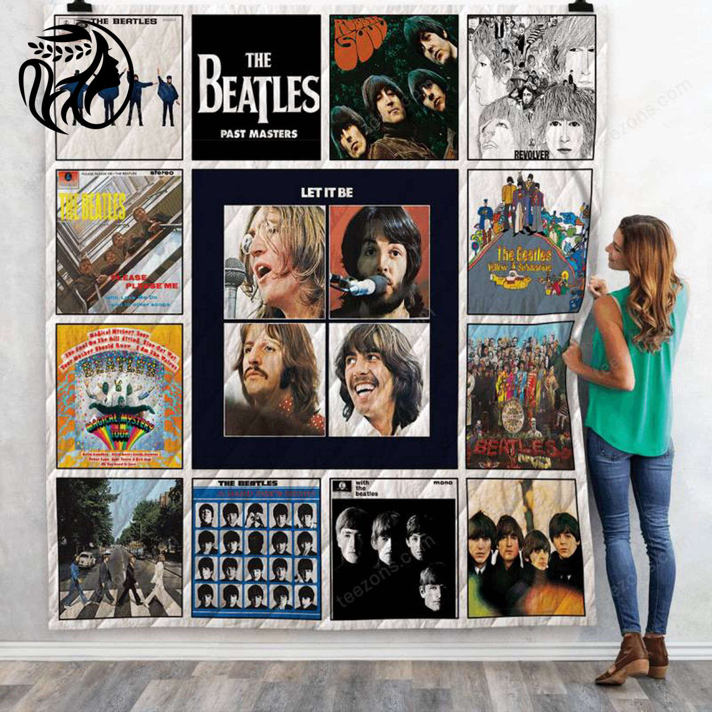 Discover the New M Beatles Albums Quilt Blanket – A Cozy Tribute to the Legendary Band!