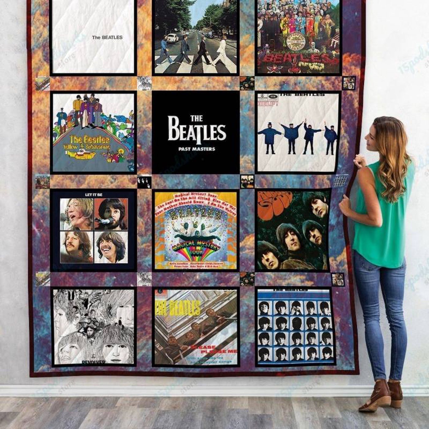 The Beatles Band Albums Quilt Blanket – Cozy and Stylish Memento for Fans