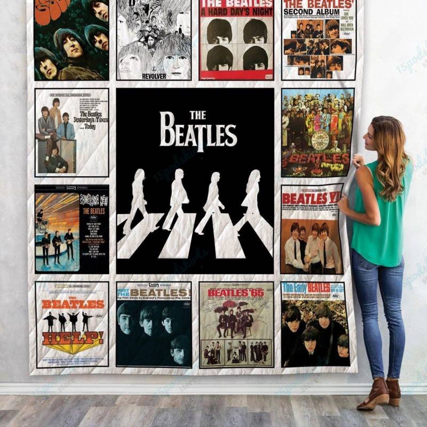 Cozy Beatles Quilt Blanket for Fans – Perfect Gift for Music Lovers