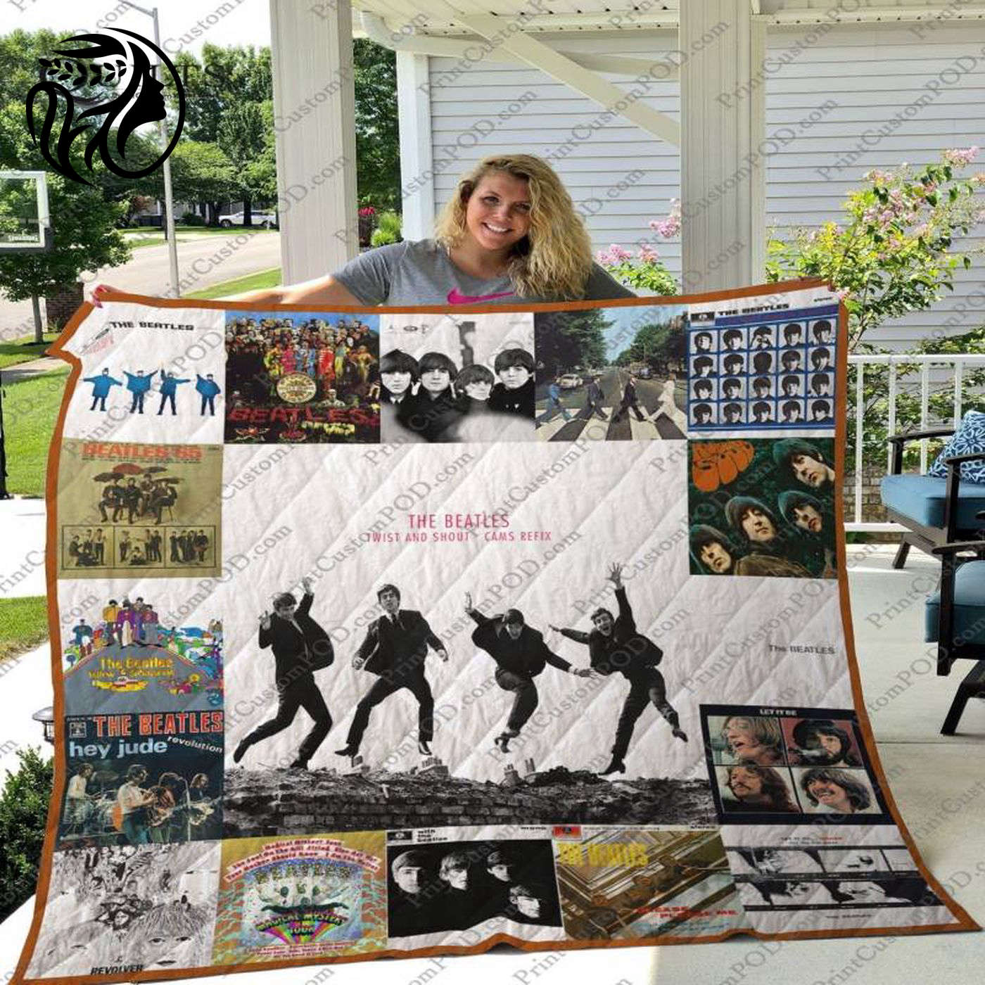 M The Beatles Quilt Blanket Ver 17: Perfect Gift for Fans High-Quality Music-inspired Bedspread