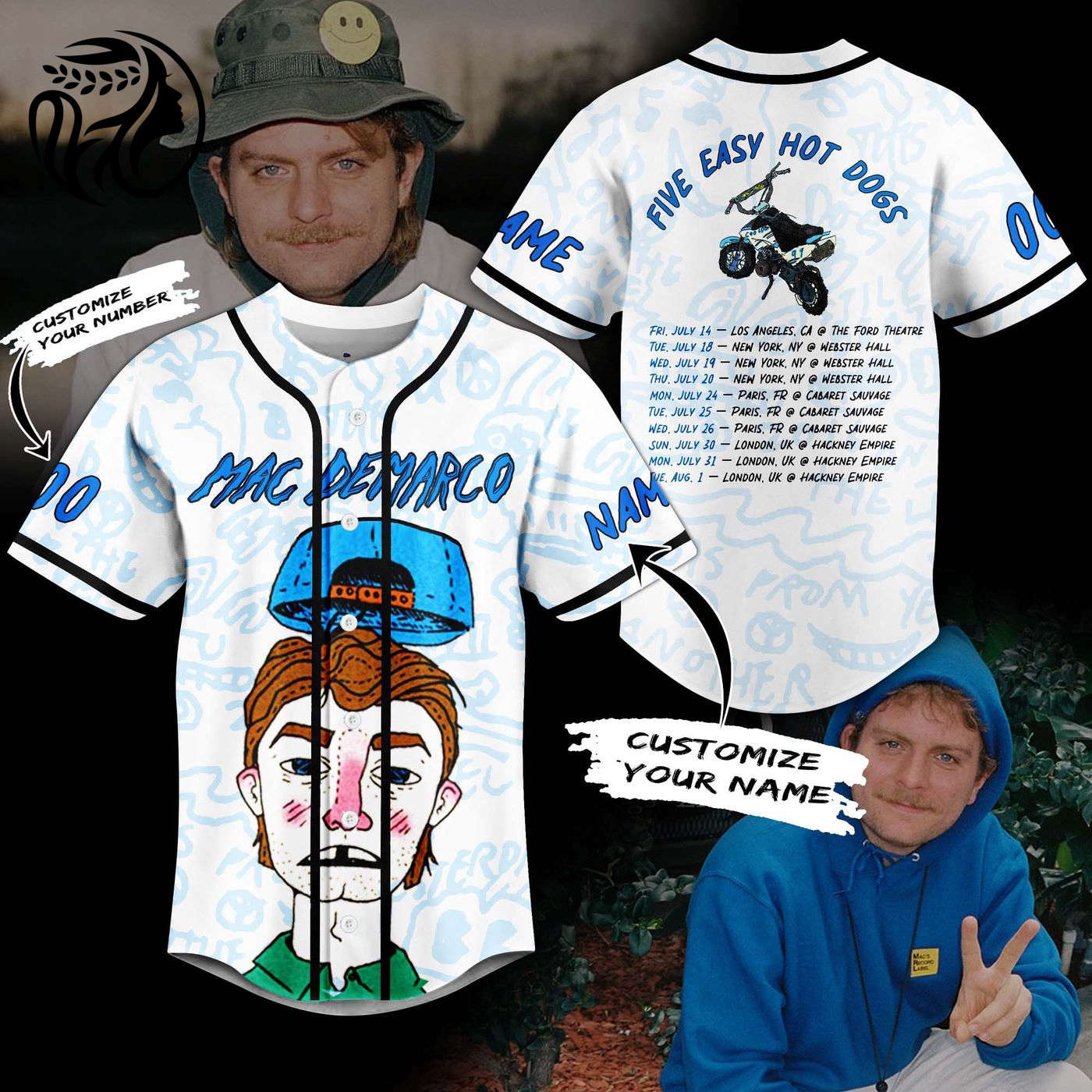 Mac Demarco Baseball Jersey For Men Women And Kids Gift