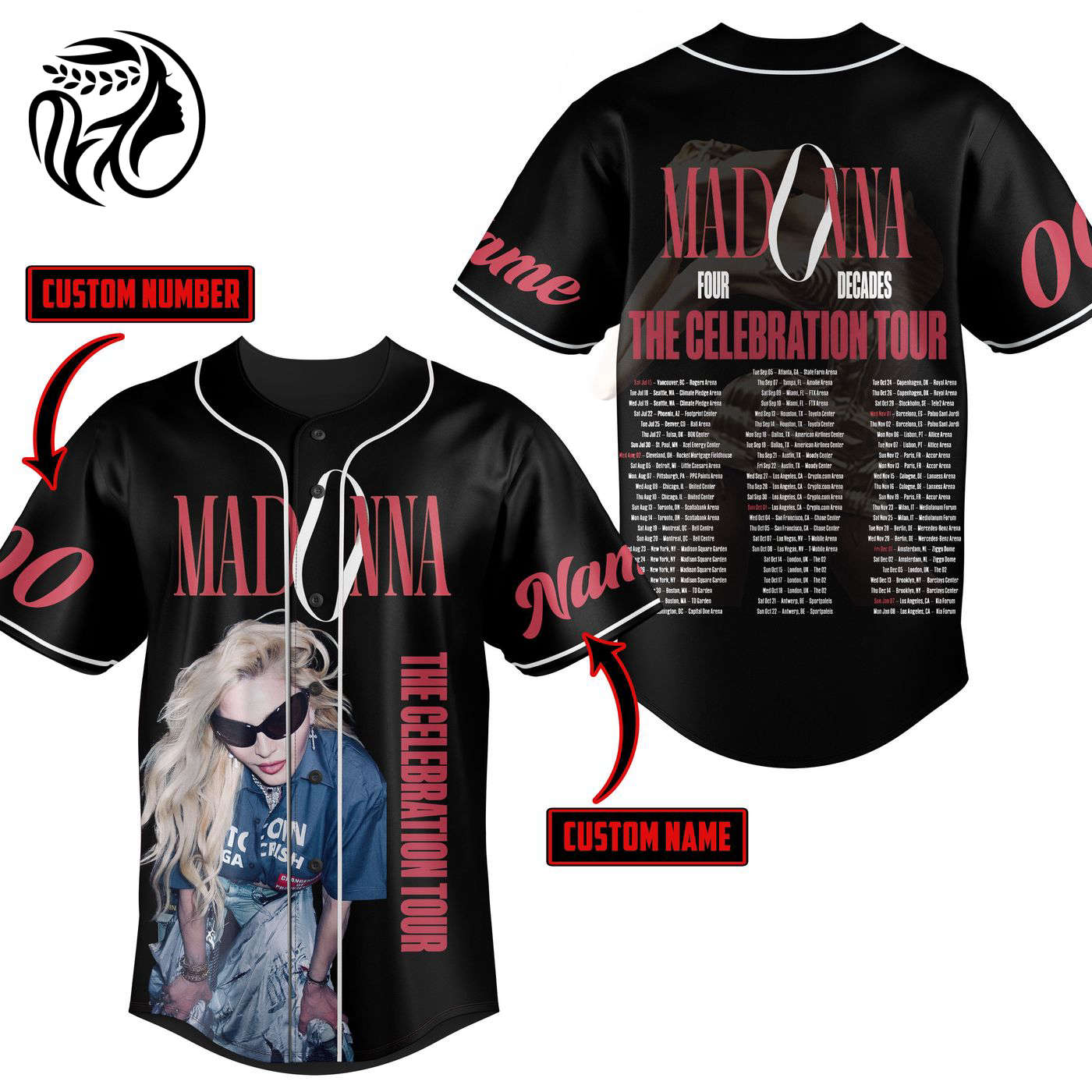 Madonna Baseball Jersey For Men Women And Kids Gift