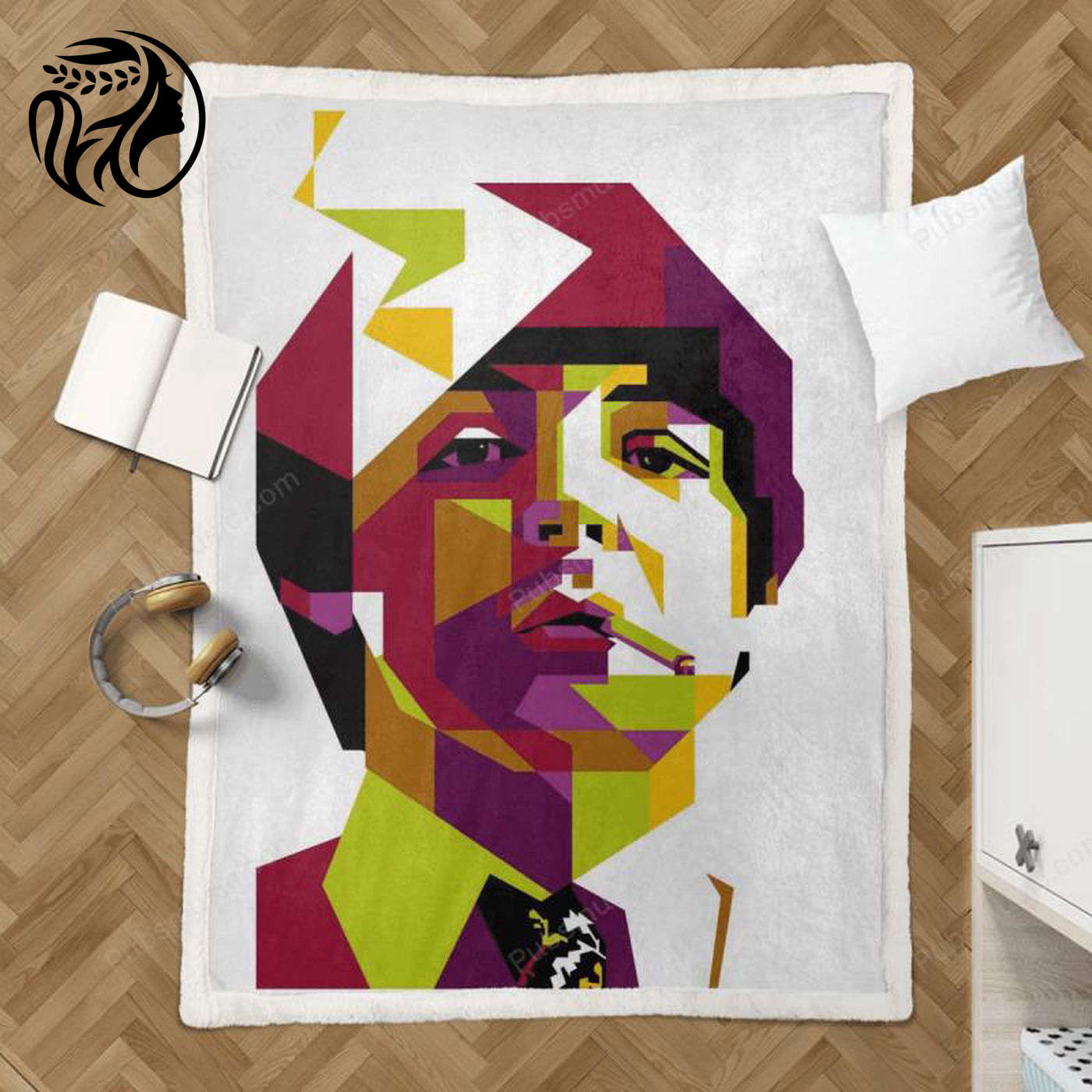 MC Cartney The Beatles Sherpa Fleece Blanket – Vibrant WPAP Pop Art Design