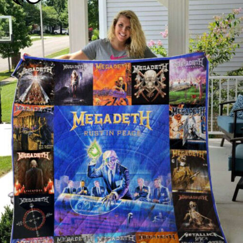 Stay Warm with Megadeth 1 Quilt Blanket – Perfect Home Decor Gift for Fans