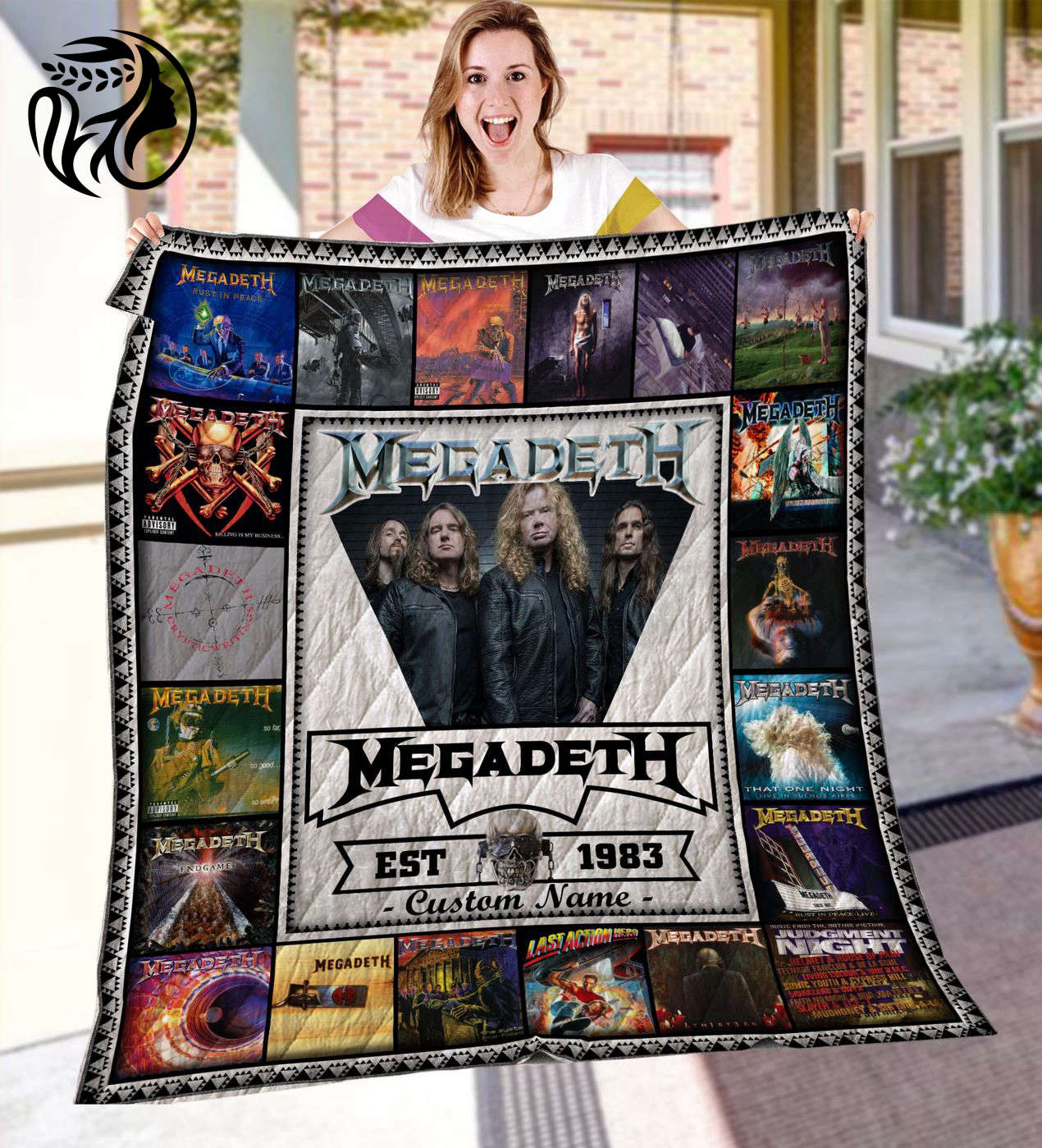Megadeth 2 Blanket Quilt G95: Rock Out in Style with this Cozy and Bold Music-Themed Bedding Megadeth 2 Blanket Quilt G95: Rock Out in Style with this Cozy and Bold Music-Themed Bedding