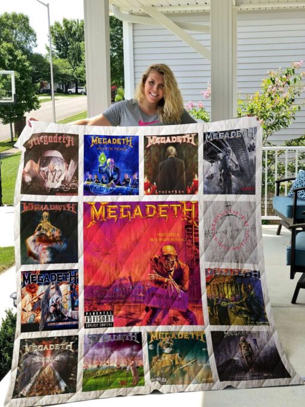 Rock Your Home Decor with Megadeth Quilt Blanket – Perfect Gift for Fans! Rock Your Home Decor with Megadeth Quilt Blanket – Perfect Gift for Fans!