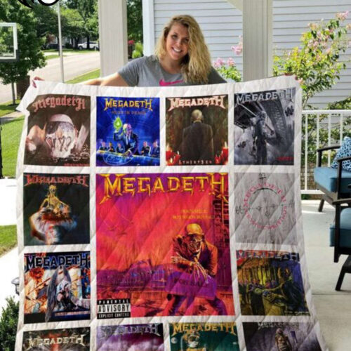 Rock Your Home Decor with Megadeth Quilt Blanket – Perfect Gift for Fans!