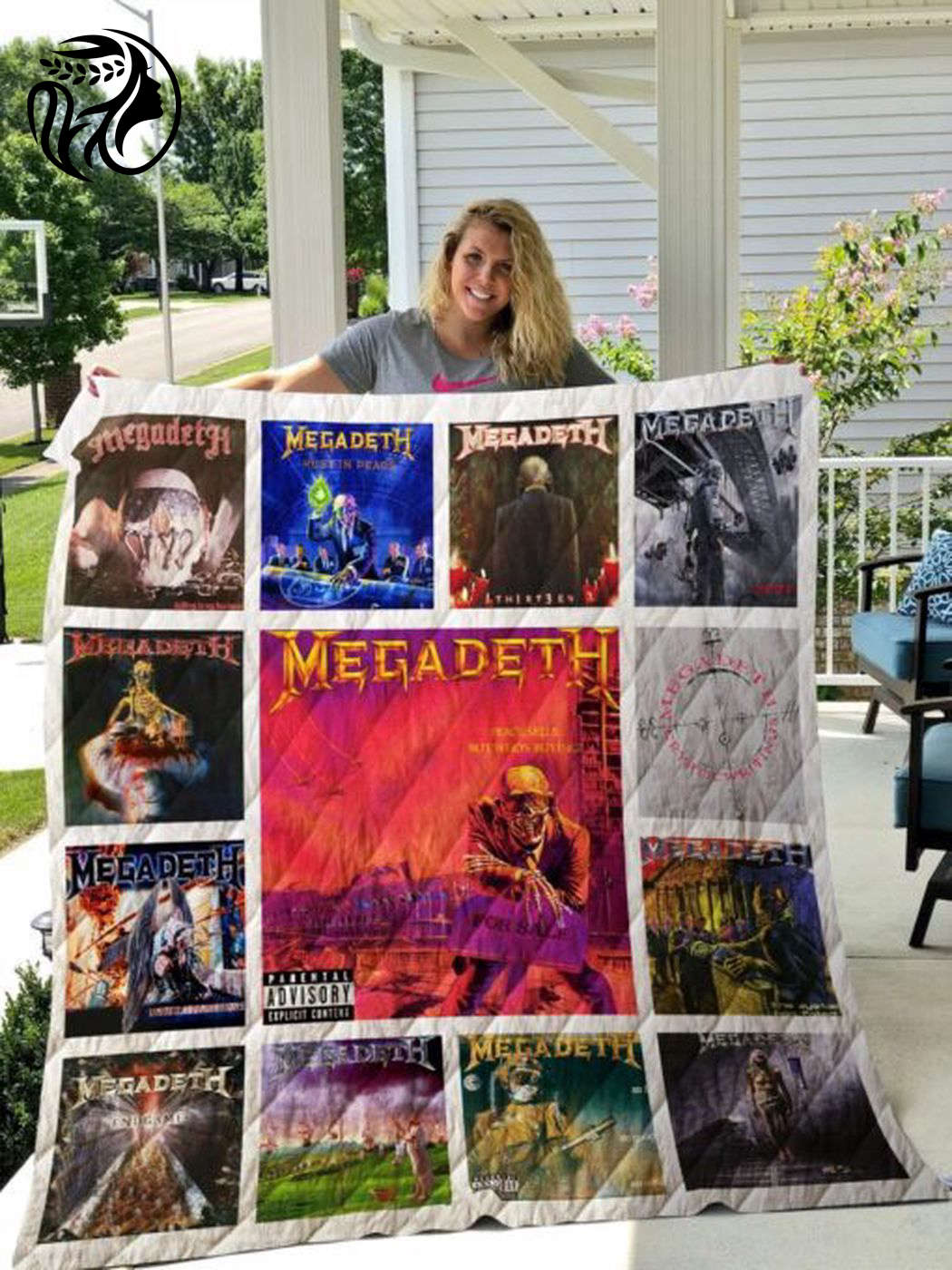 Rock Your Home Decor with Megadeth Quilt Blanket – Perfect Gift for Fans! Rock Your Home Decor with Megadeth Quilt Blanket – Perfect Gift for Fans!