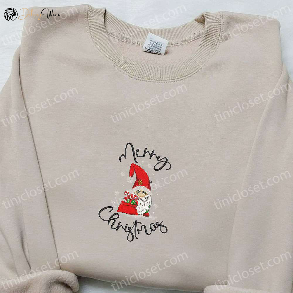 Merry Christmas Gnome Santa Shirt & Hoodie: Best Family Gifts