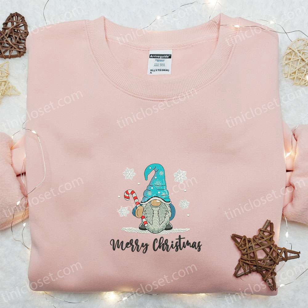 Merry Christmas Gnome Snow Candy Cane Shirt & Hoodie: Best Family Gifts