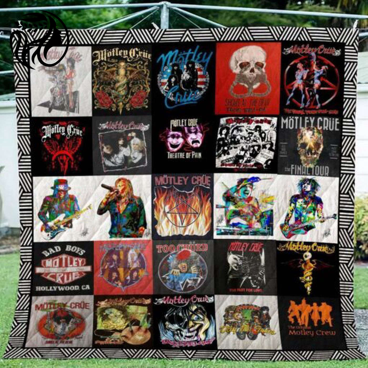 Motley Crue 1 Quilt Blanket: Ultimate Home Decor Gift for Fans