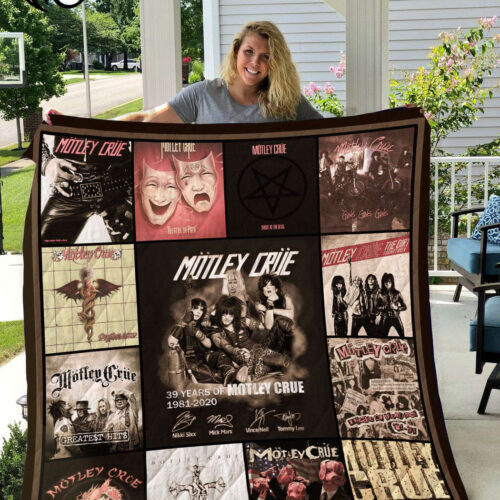 Rock your dreams with Motley Crue Quilt Blanket G95 – Ultimate Fan Merchandise!