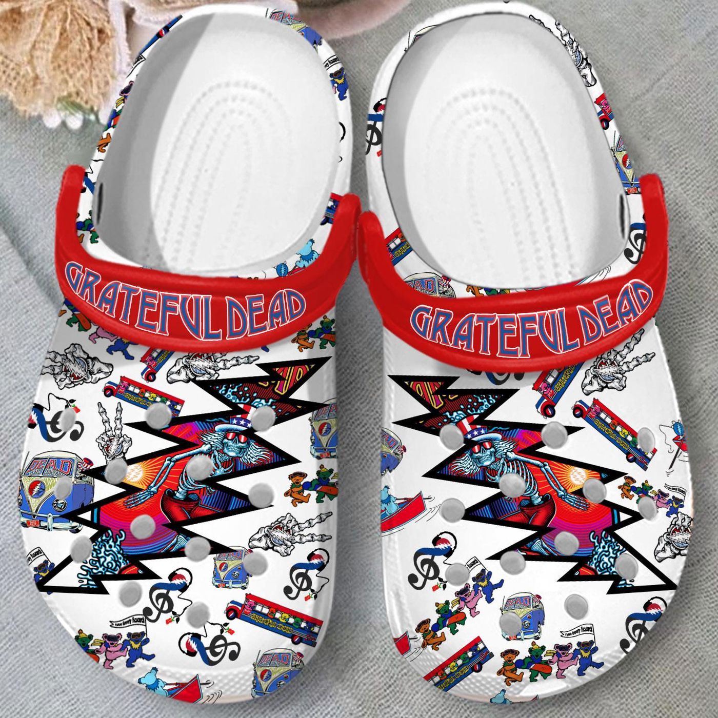 New Design Grateful Dead Music Band Unisex Clogs New Design Grateful Dead Music Band Unisex Clogs