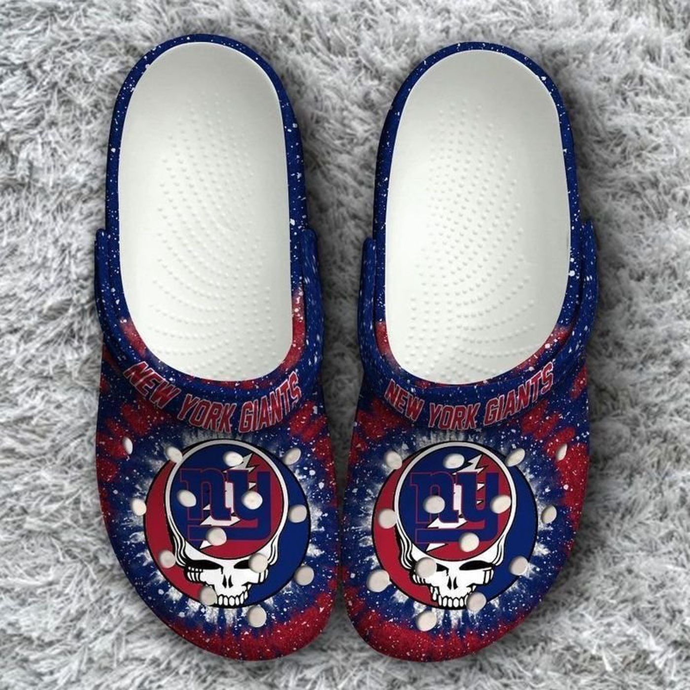 New York Giants Grateful Dead Classic Gift For Fan Crocs Classic Clogs Comfy Footwear
