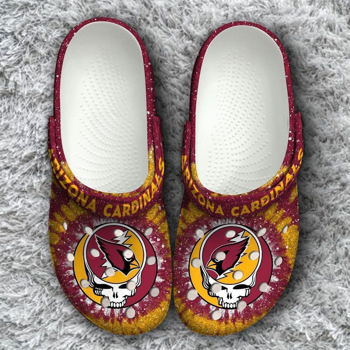 Nfl Arizona Cardinals Grateful Dead Classic Gift For Fan Crocs Clog Shoes