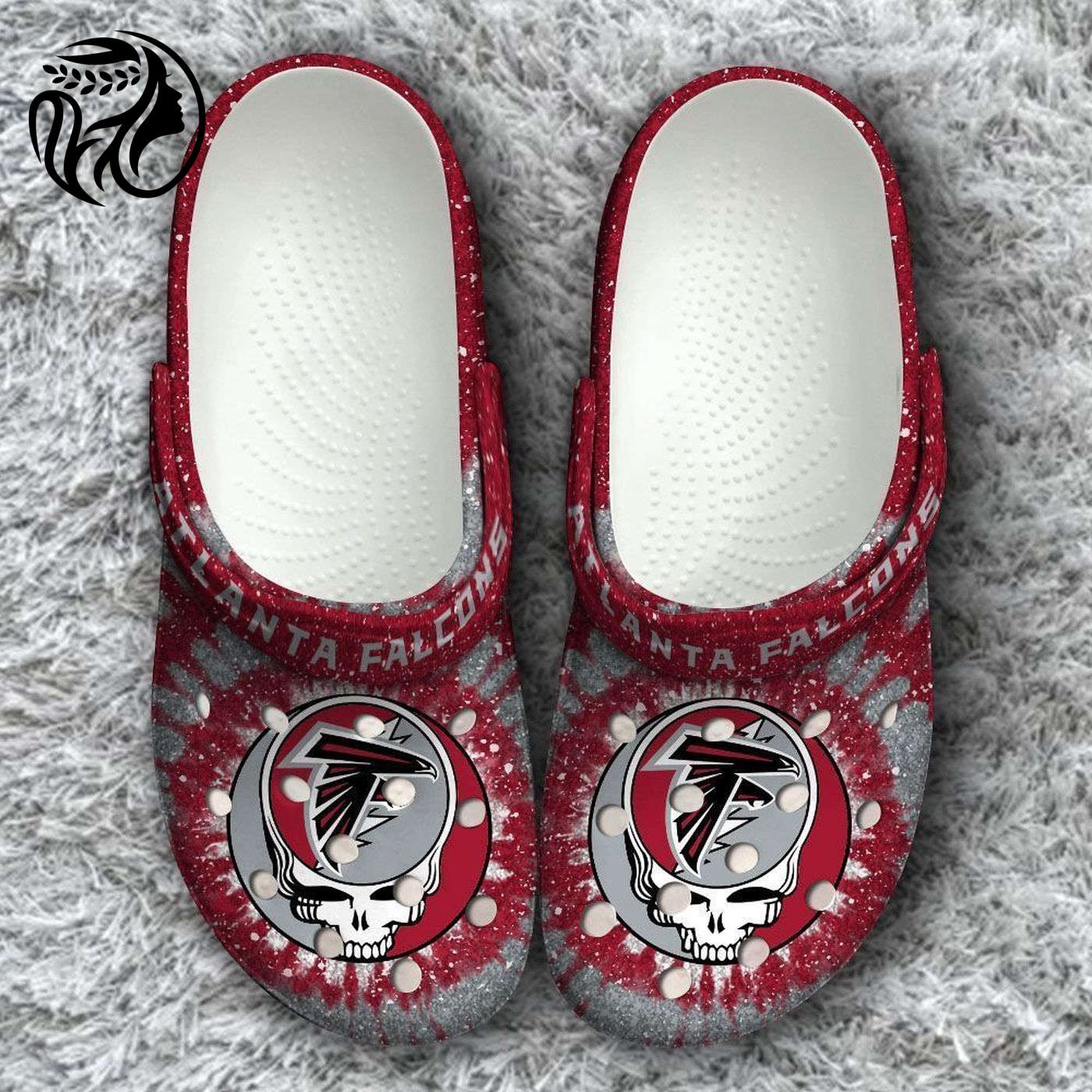 Nfl Atlanta Falcons Grateful Dead Classic Gift For Fan Crocband Crocs Clog Shoes