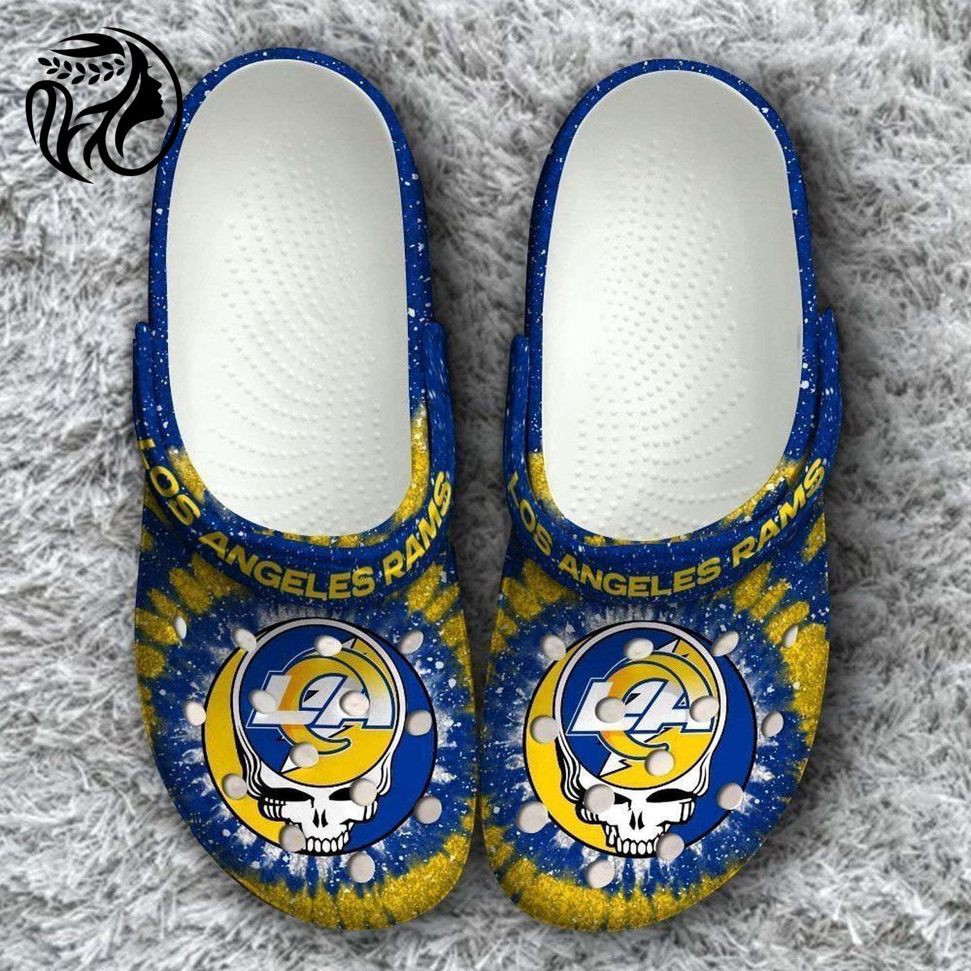 Nfl Los Angeles Rams Grateful Dead Classic Gift For Fan Rubber Crocs