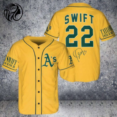 Oakland Athletics Taylor Swift Fan Baseball Jersey  - Gift for Men Women