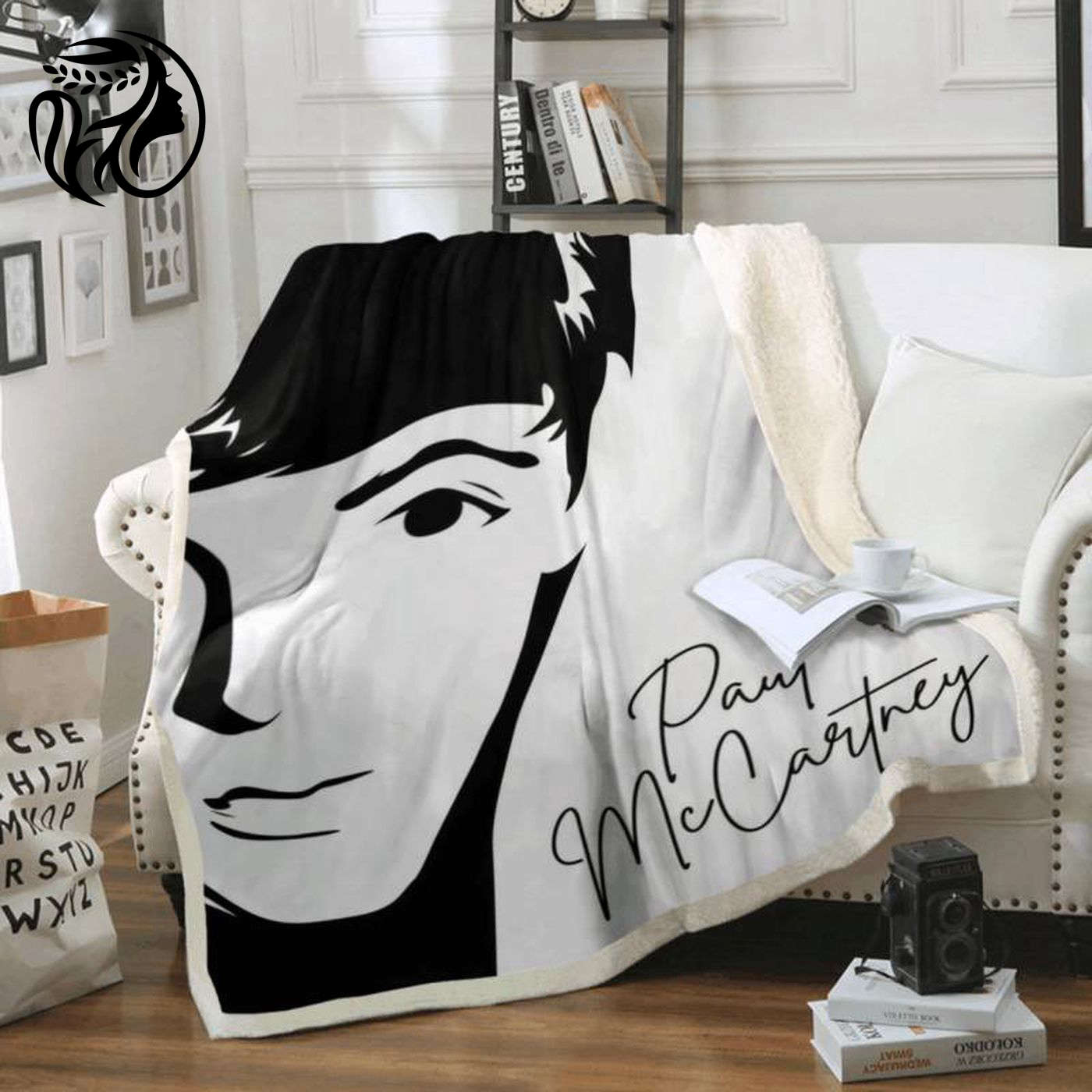 Cozy Up with Paul McCartney and The Beatles: English Rock Band Fleece Blanket