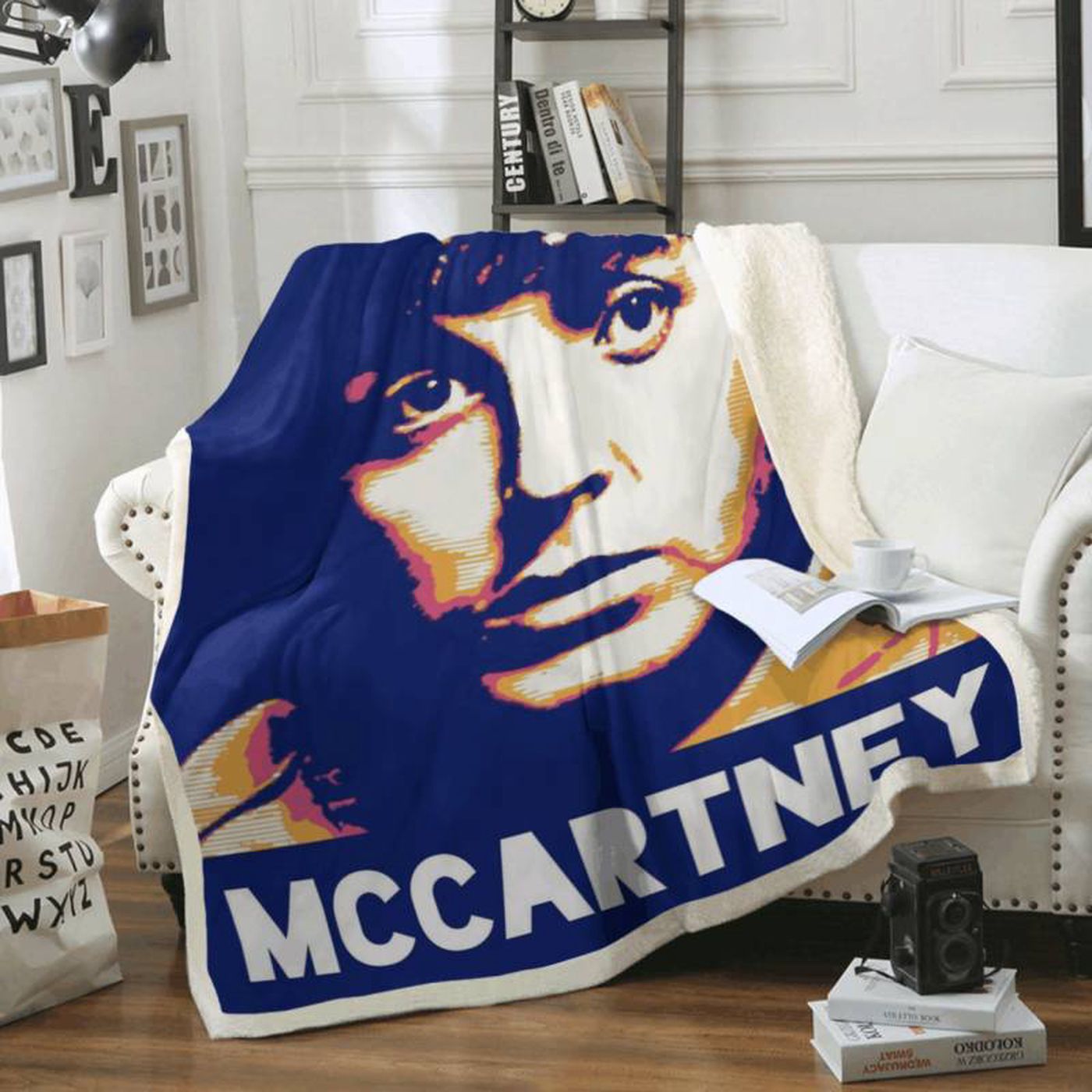 Beatles Art Fleece Blanket featuring Paul McCartney – Cozy Tribute to the Legendary Band