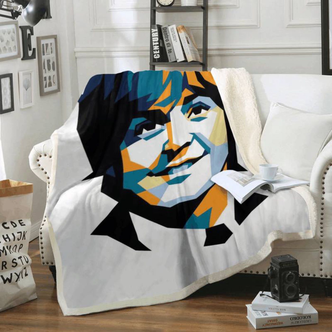 Paul McCartney Beatles Band Art Fleece Blanket: Cozy Tribute to Iconic Music with Beatles Memorabilia