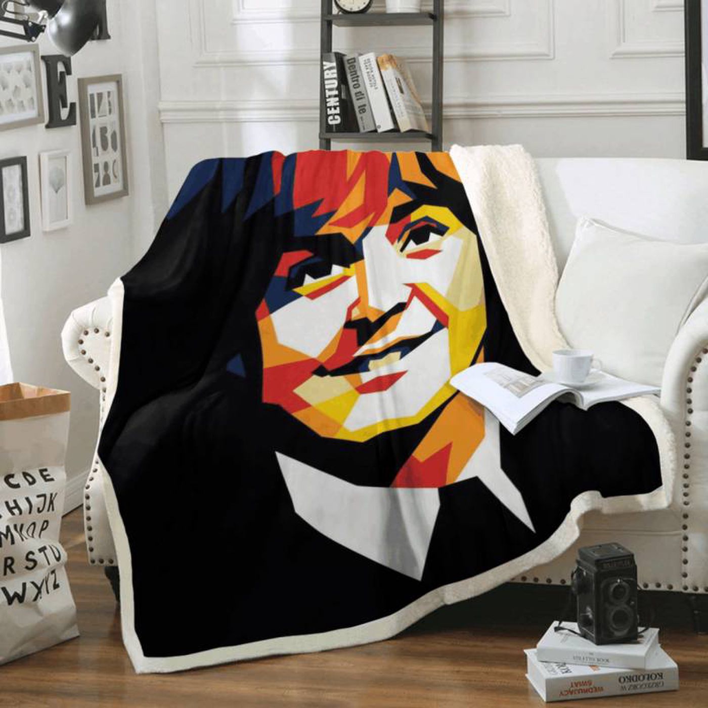 Paul McCartney Beatles PopArt Fleece Blanket: A Must-Have for Beatles Lovers!