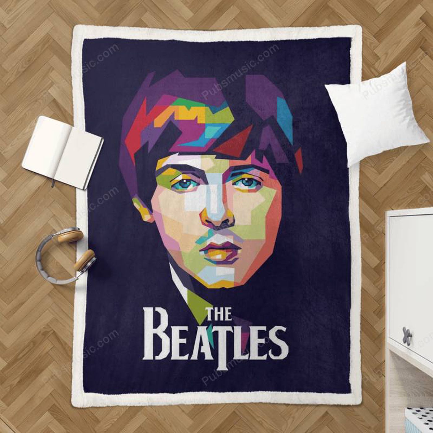 Paul McCartney Beatles Pop Art Sherpa Fleece Blanket: An Iconic Musician Tribute