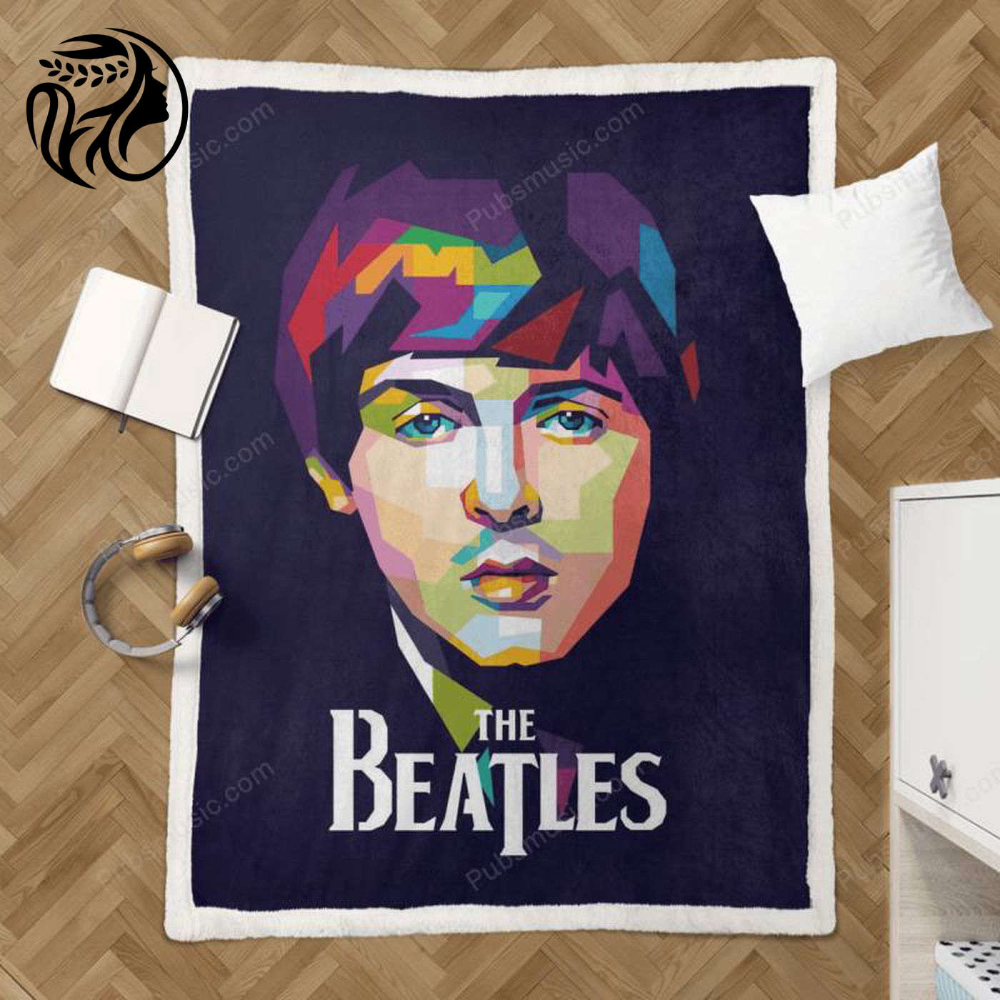 Paul McCartney Beatles Pop Art Sherpa Fleece Blanket: An Iconic Musician Tribute