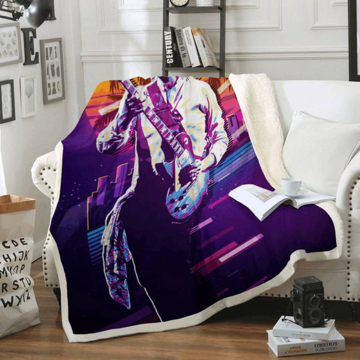 Cozy up with Paul McCartney – The Beatles Rock Band Fleece Blanket a Legendary Must-Have for Fans!