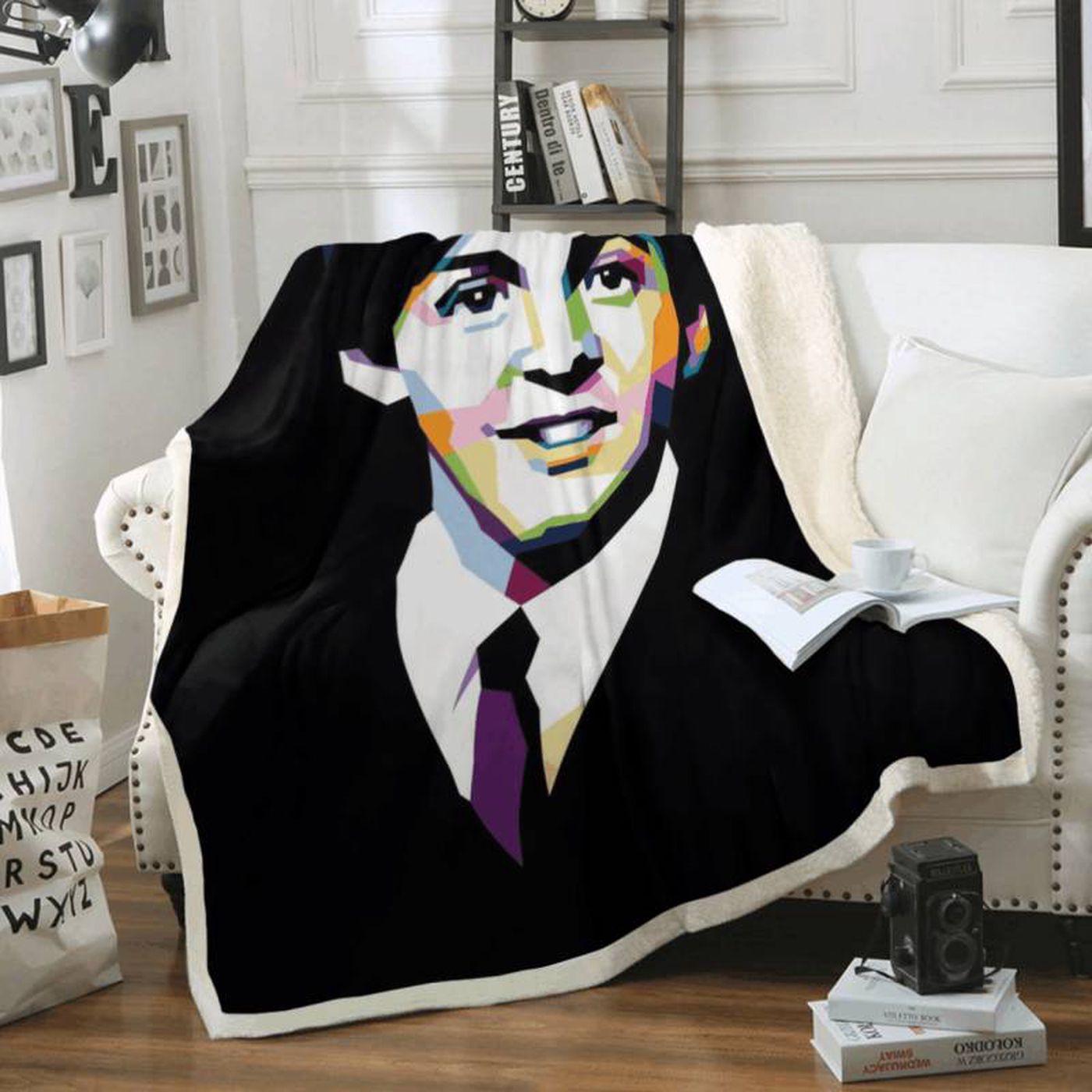 Paul McCartney Beatles Rock Band Fan Fleece Blanket – The Ultimate Legend for Music Lovers!