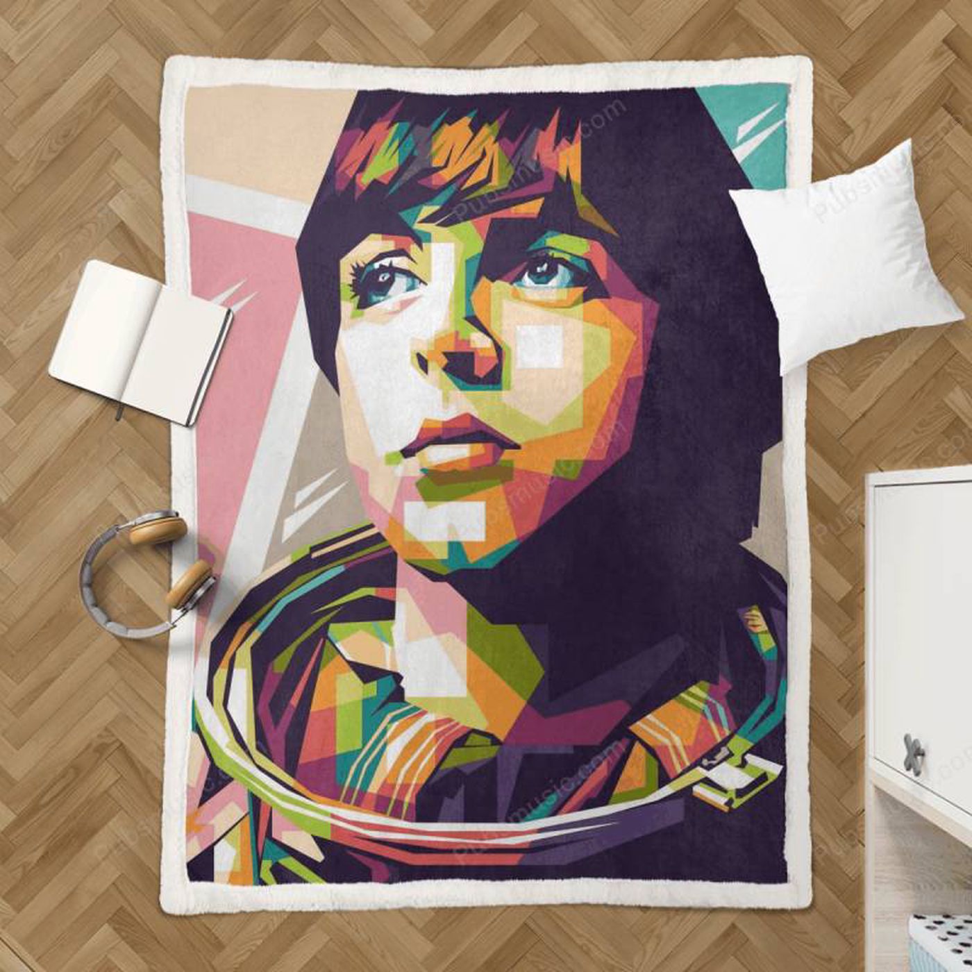 Get Cozy with Paul McCartney The Beatles Sherpa Fleece Blanket – Vibrant Wpap Pop Art Design