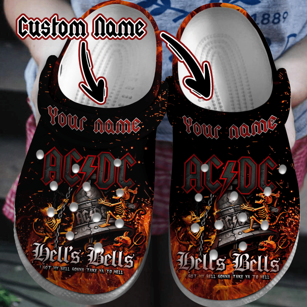 Personalized Clogs ACDC Rock Band Music For Fans