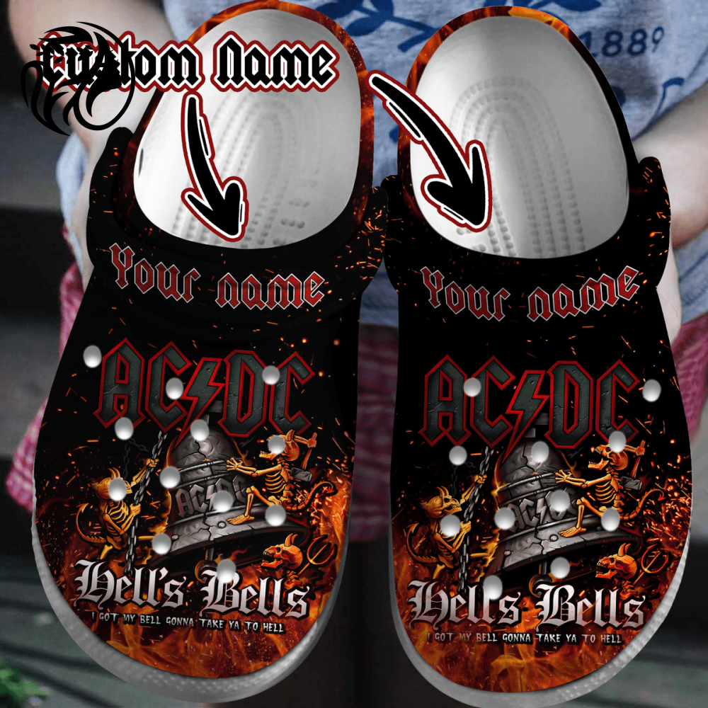 Personalized Clogs ACDC Rock Band Music For Fans