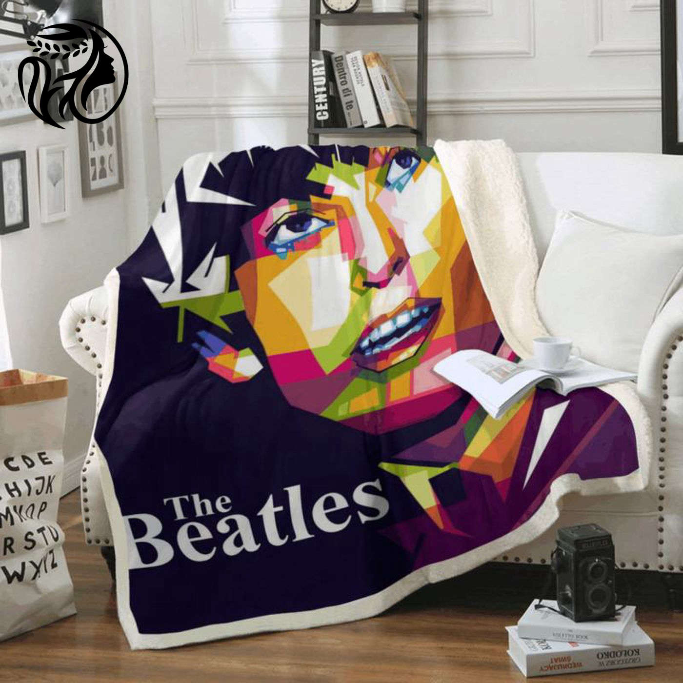Legendary Beatles Band Personnel Fleece Blanket - English Music Art Tribute