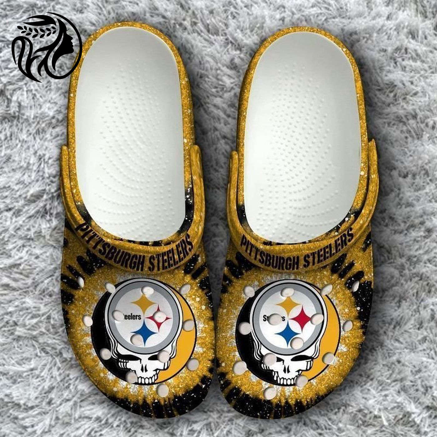 Pittsburgh Steelers Grateful Dead Classic Gift For Fan Crocs Classic Clogs Comfy Footwear