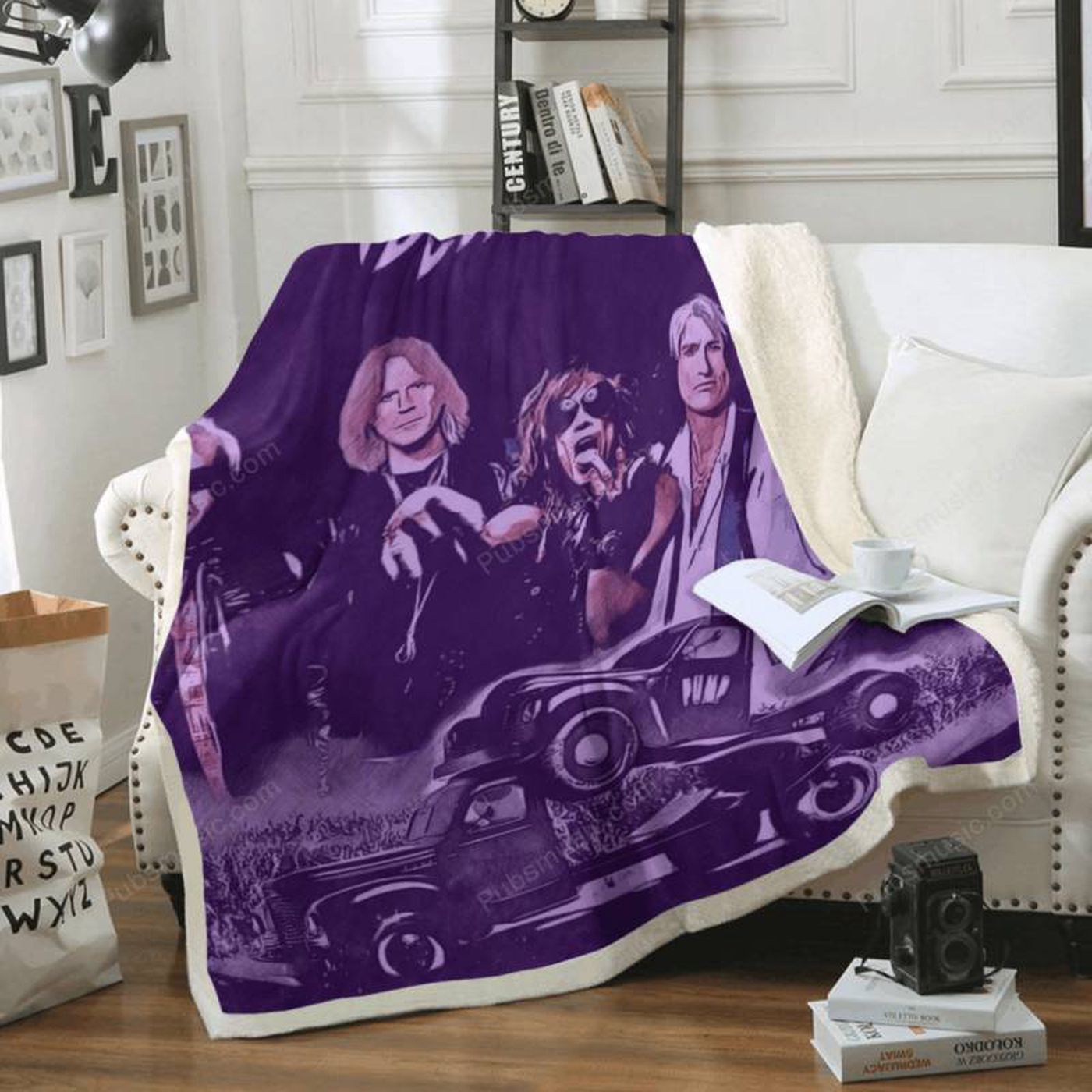 Pump Aerosmith Sherpa Fleece Blanket – Music Art for Fans Cozy & Stylish Décor