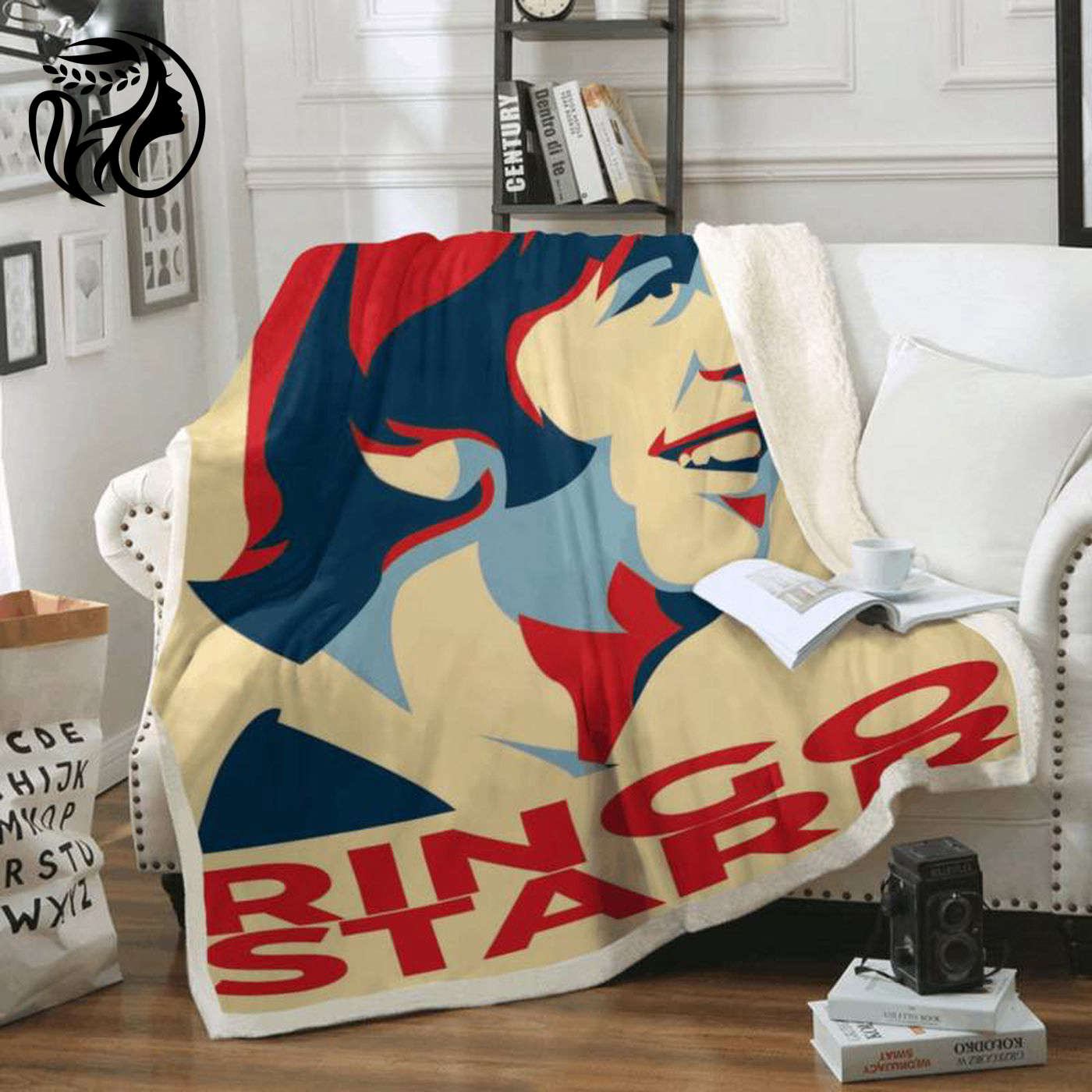 Rock in Style with Ringo Starr & The Beatles Band Fleece Blanket - Legendary Rock Band Merchandise